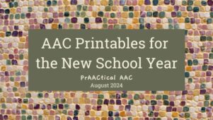 AAC Printables for the New School Year