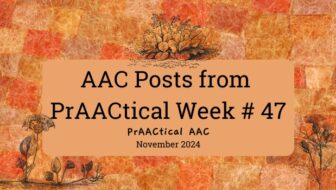 AAC Posts from PrAACtical Week # 47: November 2024