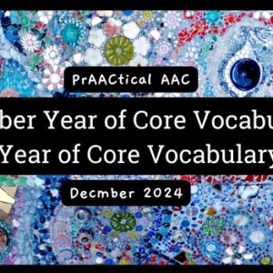 December Year of Core Vocabulary & School Year of Core Vocabulary Words