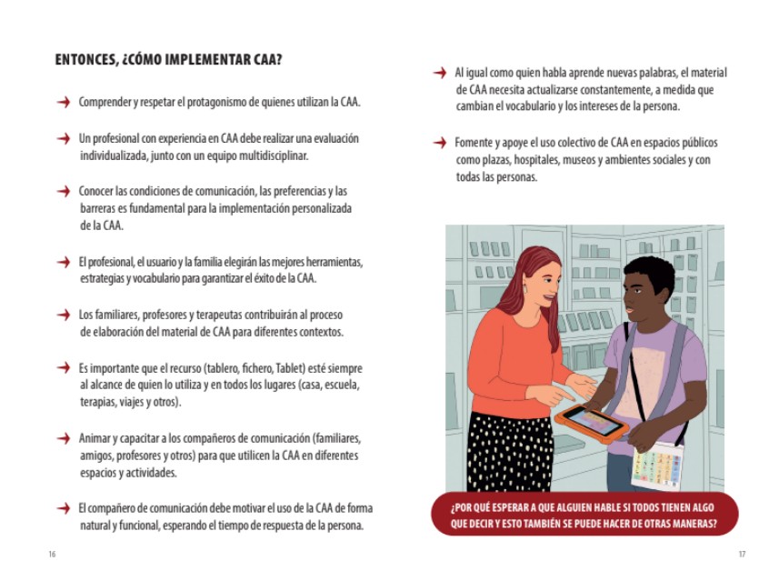 PrAACticamente Conectados: Guía de Comunicación Aumentativa y Alternativa (CAA)